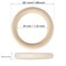 50 PCS 50mm Unfinished Wooden Rings for Craft, Nature Solid Wood Rings for DIY Crafts Without Paint, Macrame Wooden Rings for Ring Pendant and Connectors Jewelry Making